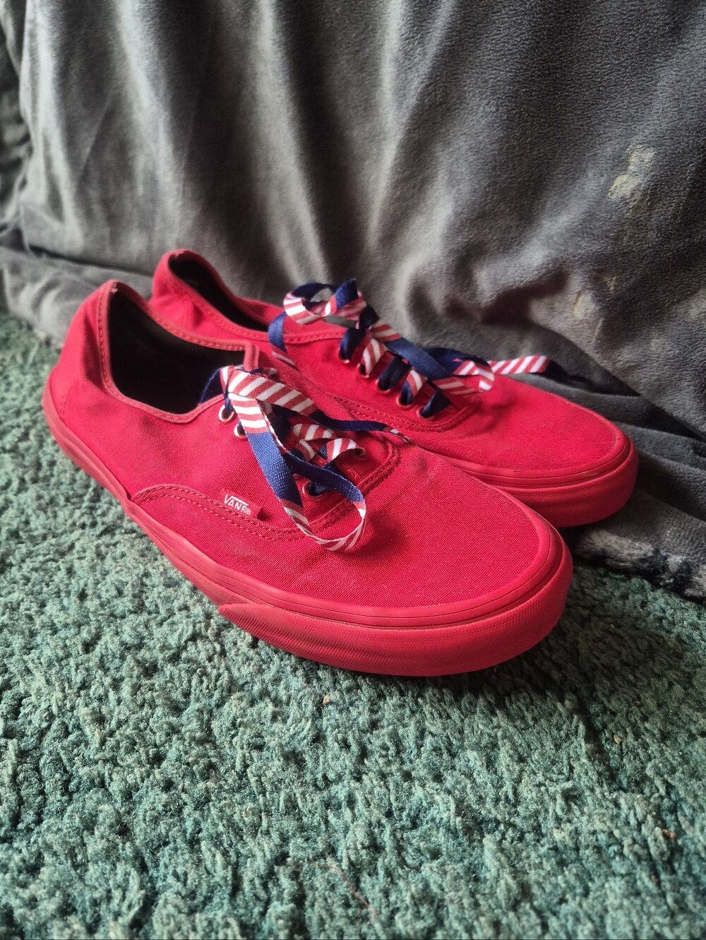 Vans TC6D Skate Classic Sneakers Red Low Top Men's Size 11